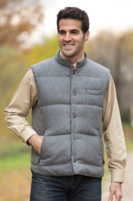 Men's Bruno Reversible Wool-Blend and Down Vest