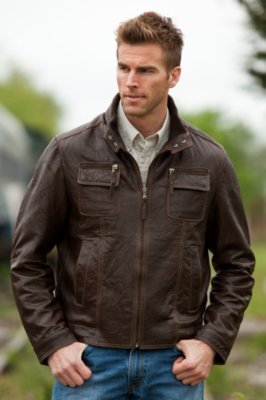 Men's Corbett Lambskin Leather Jacket