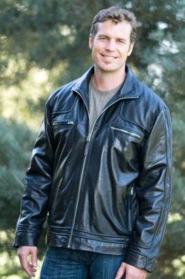 Men's Open Bottom Leather Jacket