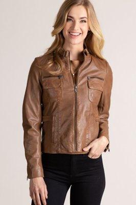 Women's Marie Lambskin Leather Jacket 