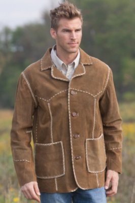 Men's Woodstock  Lamb Suede Jacket