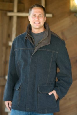 Men's Green Bay Wool & Cashmere Coat