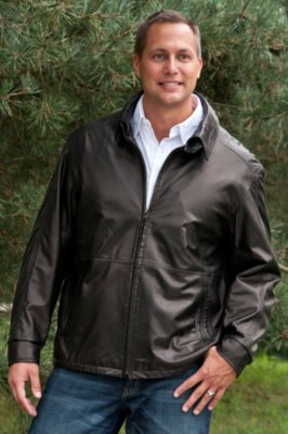 Men's Raleigh Lambskin Leather Jacket