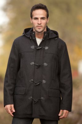 Men’s Andrew Marc Phillip Wool-Blend Duffle Coat
