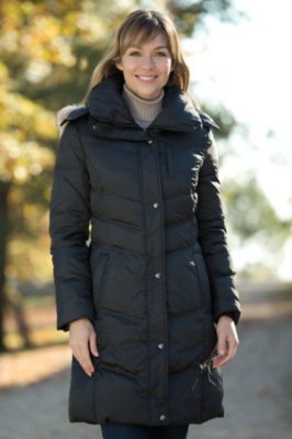 Women's Andrew Marc Mercy Down Coat with Coyote Fur Trim