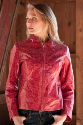 Women’s Scarlett Glazed Leather Jacket