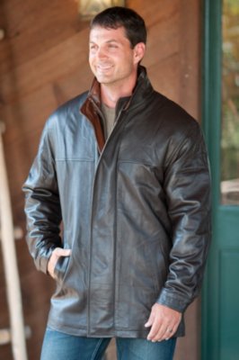 Men’s Maynard Lambskin Leather Coat