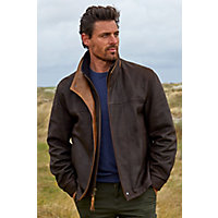 Romano Leather Jacket, DARK BROWN