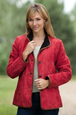 Women's Julie Lamb Suede Jacket