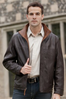 Men's Barcelona Lambskin Leather Jacket