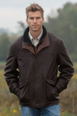 Men's Arrowhead Lambskin Leather Jacket