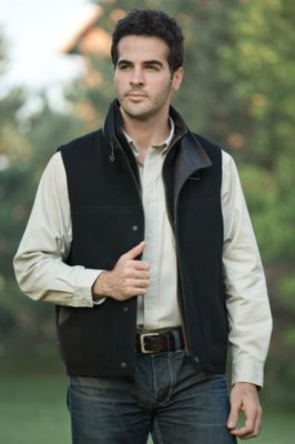 Men's Traveler Cashmere-Blend Wool Vest 