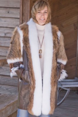 Women's The Westerner Leather & Fur Coat