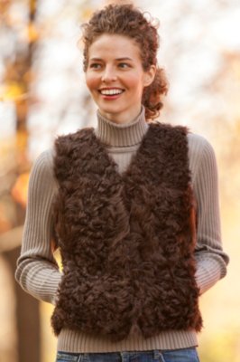 Women’s Kalgon Curly Lamb Vest