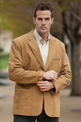Men's Beaumont Pebbled Leather Blazer