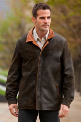 Men’s Sterling Lambskin Leather Coat