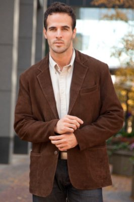 Men's Beaumont Lambskin Leather Blazer