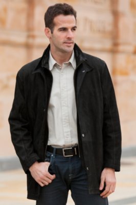 Men's Ranger 3/4 Length Lambskin Leather Coat
