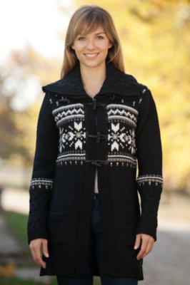 Women's Fram Norwegian Wool Cardigan Sweater