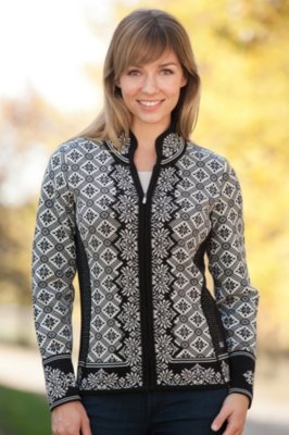 Women's Christiania Merino Wool Zip Cardigan Sweater