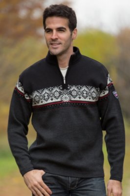Men's St. Moritz Merino Wool Sweater, E-TEER VIG, Size XLARGE (48-50)