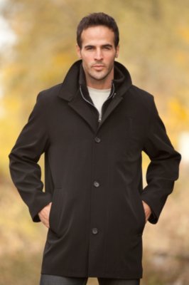 Men’s Ashton Microfiber Coat with Rabbit Fur Lining