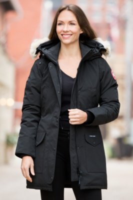 UPC 773289433622 product image for Women's Trillium Canada Goose Parka with Coyote Fur Trim, BLACK, Size MEDIUM  (8 | upcitemdb.com
