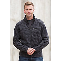 Carson Space-Dyed Fleece Jacket, BLACK