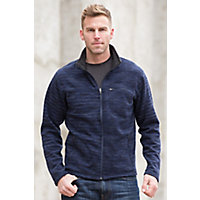 Carson Space-Dyed Fleece Jacket, NAVY