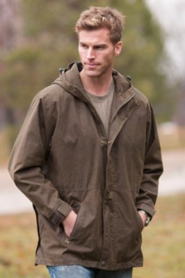 Men's Oilskin Backpackable Parka