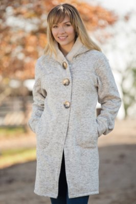 Women's Reesa Hooded Fleece Sweater Coat