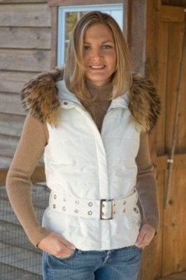 Women's Sydney Vest with Detachable Finn Raccoon Hood