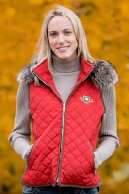 Women's Hanna Vest with Detachable Raccoon Trim