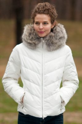 Women's M. Miller Amy Down Jacket with Coyote Fur Trim