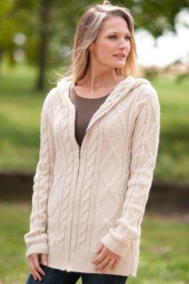 Women’s Cable Hoodie