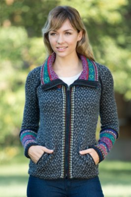 Women's Taylee Alpaca Wool Mix Knit Jacket