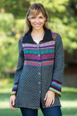 Women's Kaethe Alpaca Wool Mix Knit Coat