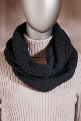 Women's Knitted Cotton Loop Scarf