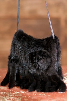 Women’s Knitted Mink Fur Purse