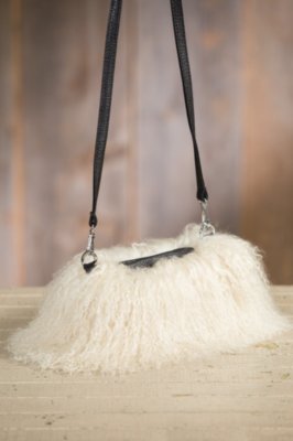 Women's Tibetan Lamb Fur Handbag and Muff