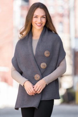 Women's Handmade Cotton Button Wrap