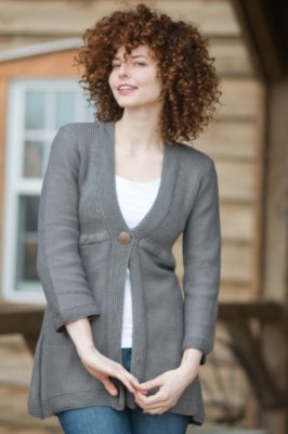 Women's Tropical Ribbed Knit Tunic