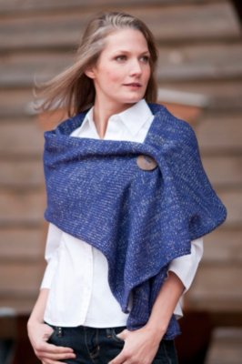 Women's Button Wrap with Gold, PERIWINKLE, Size 1 SIZE