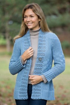 Women's Saraburi Handmade Cotton Cardigan Sweater