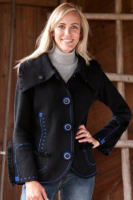 Women's Sheridan Boiled Wool Jacket