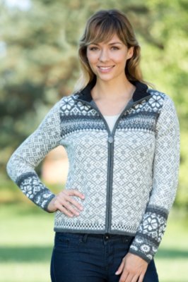 Women's Madi Wool-Blend Zip Cardigan Sweater