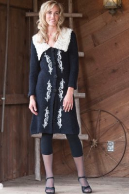 Women's Hannah Long Alpaca Sweater Coat