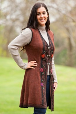 Women's Clair Reversible Alpaca Wool Sweater Vest
