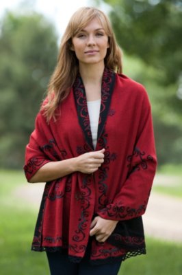 Women's Faylinn Reversible Alpaca Wool Wrap