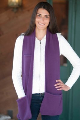 Women’s Fleece Pocket Scarf